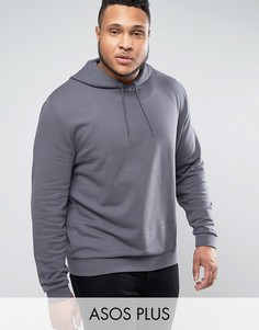 Серый oversize-худи ASOS PLUS - Серый