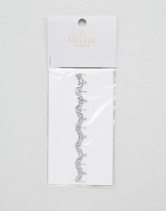 Ожерелье в восточном стиле со стразами Orelia - Серебряный
