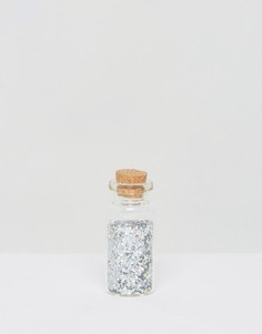 Серебристые голографические блестки для тела Orelia - Серебряный