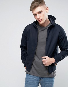 Куртка из хлопковой саржи с капюшоном Tokyo Landry - Темно-синий