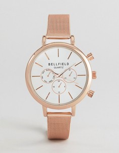 Часы цвета розового золота Bellfield - Золотой