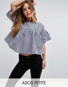 Свободный топ в клетку ASOS PETITE - Мульти