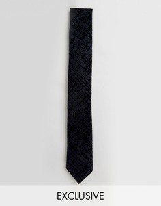 Узкий галстук в крапинку Noak - Темно-синий