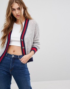 Кардиган с окантовкой Tommy Hilfiger - Серый