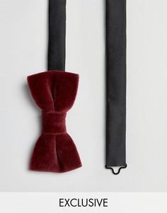Бархатный галстук-бабочка Noose &amp; Monkey - Красный