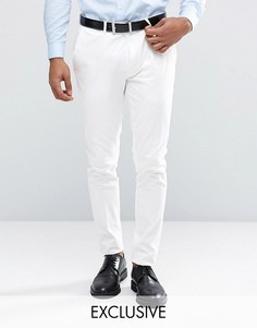 Суперузкие брюки из хлопкового сатина Only &amp; Sons - Белый