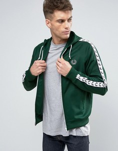 Зеленая спортивная куртка с капюшоном Fred Perry Sports Authentic - Зеленый