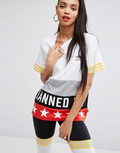Футболка adidas Originals X Rita Ora Banned From Normal - Белый