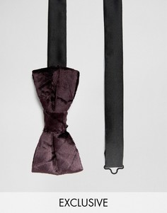 Бархатный галстук-бабочка Noose &amp; Monkey - Фиолетовый