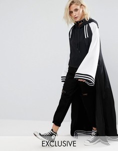 Oversize-кимоно с отделкой в спортивном стиле Reclaimed Vintage - Мульти