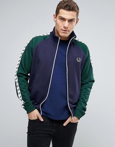 Синяя куртка с контрастными рукавами Fred Perry Sports Authentic - Темно-синий