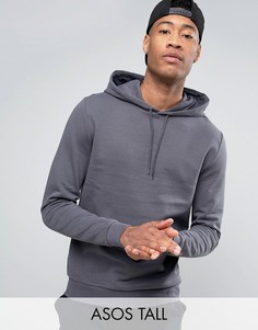 Черный oversize-худи ASOS TALL - Серый