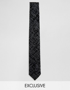 Узкий галстук в крапинку Noak - Серый