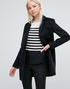 Шерстяная куртка на пуговицах Vero Moda - Черный