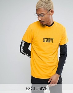 Футболка Justin Bieber Purpose Tour Security - Желтый