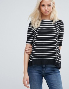 Топ в полоску Vero Moda - Черный