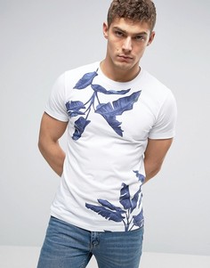 Футболка с пальмовым принтом Diesel T-DIEGO-MN - Белый
