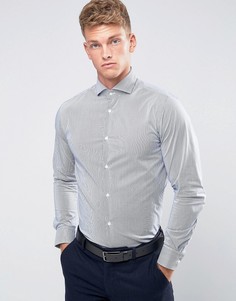 Строгая рубашка зауженного кроя с длинными рукавами Jack &amp; Jones Premium - Темно-синий