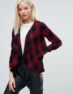 Кардиган с каскадной драпировкой Vero Moda - Красный