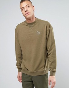 Зеленый oversize-свитшот Puma Heritage - Зеленый
