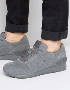 Серые замшевые кроссовки Asics Gel-Respector H721L 9797 - Серый