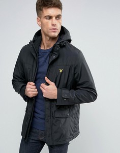 Парка на флисовой подкладке с капюшоном Lyle &amp; Scott - Черный