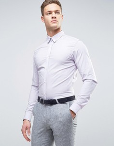Строгая рубашка скинни Selected Homme - Серый