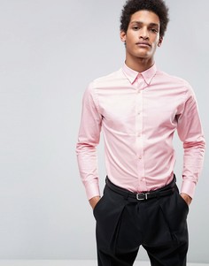 Строгая рубашка скинни Selected Homme - Розовый