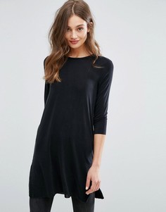 Длинный топ Only Rain - Черный