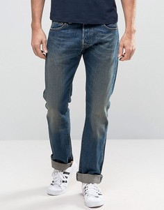 Узкие джинсы с кромкой Edwin ED-71 Rainbow - Синий