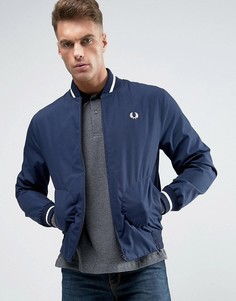 Сине-белая куртка-пилот Fred Perry Laurel Wreath Made In England - Темно-синий