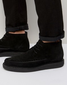 Замшевые ботинки AllSaints - Черный