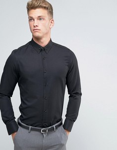 Строгая узкая рубашка Burton Menswear - Черный