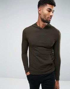 Легкое худи цвета хаки ASOS - Зеленый