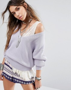 Пуловер Free People Allure - Фиолетовый