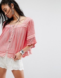 Топ Free People See Saw - Красный