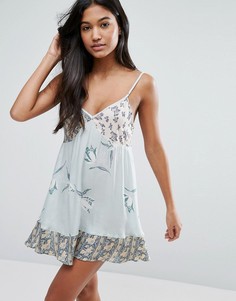 Платье-комбинация Free People - Зеленый