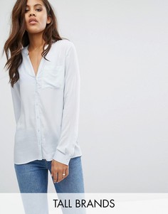 Блузка на пуговицах Vero Moda Tall - Синий