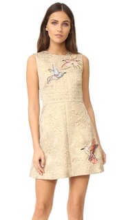 Платье из жаккарда с вышивкой RED Valentino