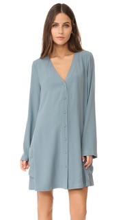 Расклешенное платье на пуговицах Bcbgmaxazria