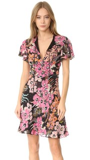 Платье на шнуровке с цветочным рисунком Just Cavalli