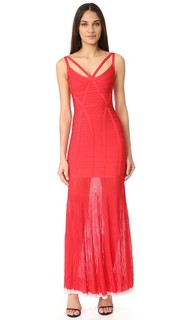 Длинное платье Zhenya Herve Leger