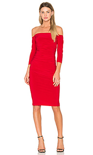 Off shoulder shirred dress - Norma Kamali