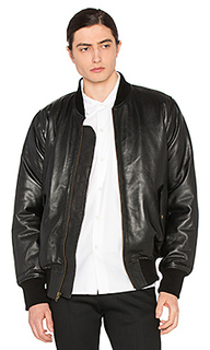 Кожаная куртка-бомбер - Understated Leather
