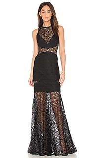 Lace cutaway gown - NICHOLAS