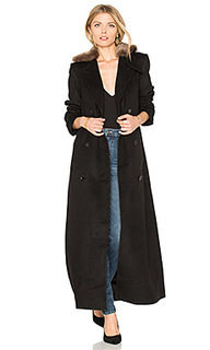 Vinnie duster overcoat with faux fur trim - Capulet