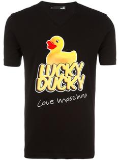 футболка Lucky Ducky Love Moschino
