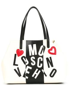 сумка-тоут с принтом логотипа Love Moschino