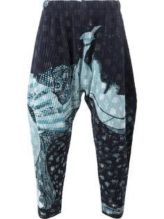 abstract print drop-crotch trousers Homme Plissé Issey Miyake