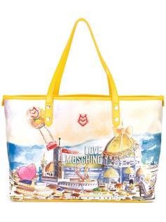 сумка-тоут с принтом Love Moschino